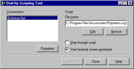 DialUp Scripting Tool