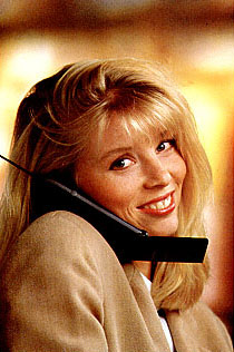 A lady with a mobile phone