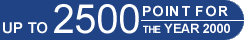 Up to 2500 point for the year 2000