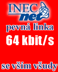 INECnet... pevn linky 28,8 a 33,6 kbit/s vhodn